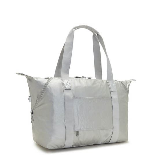 Kipling Art Medium Metallic Toteväska Silver | SE 1759UZ